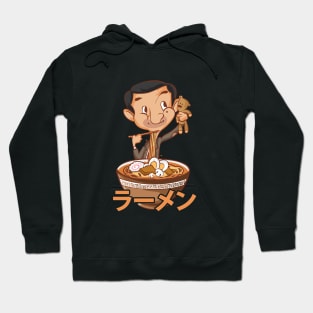 Mr. Bean Ramen Mukbang Funny Anime Hoodie